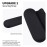 AGIKET Silicone Makeup Brush Holder Travel Cosmetic BagSoft Portable Cosmetic Face Brushes Holder with Upgrade Anti-Fall Out Magnetic Closure, Large Travel Makeup Brush Case - Black