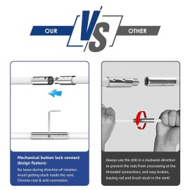 PetOde 32 Feet Dryer Vent Cleaner Kit, Enhanced Flexible Quick Snap Brush with Drill Attachment for Effective Cleaning, 360 Degree Rotation Without Loosening, Use with or Without a Power Drill PetOde 32 Feet Dryer Vent Cleaner Kit, Enhanced Flexible Quick Snap Brush with Drill Attachment for Effective Cleaning, 360 Degree Rotation Without Loosening, Use with or Without a Power Drill