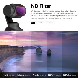 STARTRC Magnetic CPL & ND Filters Set for DJI Osmo Pocket 3 - 6 Pack CPL, ND8, ND16, ND32, ND64, ND256, Ultra Slim Aluminum Frame STARTRC Magnetic CPL & ND Filters Set for DJI Osmo Pocket 3 - 6 Pack CPL, ND8, ND16, ND32, ND64, ND256, Ultra Slim Aluminum Frame