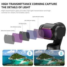 STARTRC Magnetic CPL & ND Filters Set for DJI Osmo Pocket 3 - 6 Pack CPL, ND8, ND16, ND32, ND64, ND256, Ultra Slim Aluminum Frame STARTRC Magnetic CPL & ND Filters Set for DJI Osmo Pocket 3 - 6 Pack CPL, ND8, ND16, ND32, ND64, ND256, Ultra Slim Aluminum Frame