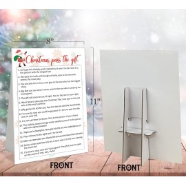 TCJIU Christmas Pass The Gift Game,Pass The Present Game,Pass The Gift Game Christmas,Christmas Party Game,Holiday Party Games,Classroom Games,Christmas Games for Families,Office Christmas Games,W1