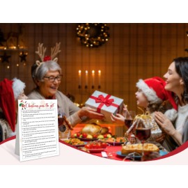 TCJIU Christmas Pass The Gift Game,Pass The Present Game,Pass The Gift Game Christmas,Christmas Party Game,Holiday Party Games,Classroom Games,Christmas Games for Families,Office Christmas Games,W1