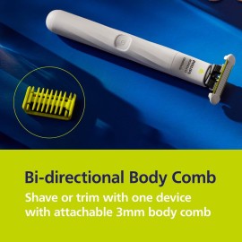 Philips Norelco OneBlade Intimate, Designed for Pubic Grooming, Trim & Shave with Extra Skin Protection, Waterproof, Model QP1924/70 Philips Norelco OneBlade Intimate, Designed for Pubic Grooming, Trim & Shave with Extra Skin Protection, Waterproof, Model QP1924/70