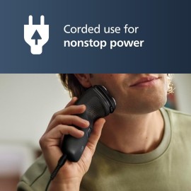 Philips Norelco Shaver 1100 Series, Dry Electric Shaver, 27 Self-Sharpening ComfortCut Blades, 4D Floating Heads, P-Cap, Deep Black, Model S1016/90 Philips Norelco Shaver 1100 Series, Dry Electric Shaver, 27 Self-Sharpening ComfortCut Blades, 4D Floating Heads, P-Cap, Deep Black, Model S1016/90