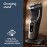 Philips Norelco Shaver 3900 Series, Wet and Dry Electric Shaver, P-Cap, Travel Pouch, Charging Stand, Storm Blue, Model S3341/92