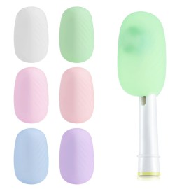 Lapfoon 6 Pack Silicone Toothbrush Covers, Caps for Electric & Manual Toothbrush Heads