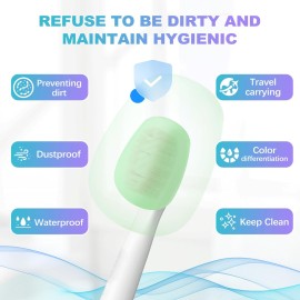 Lapfoon 6 Pack Silicone Toothbrush Covers, Caps for Electric & Manual Toothbrush Heads Lapfoon 6 Pack Silicone Toothbrush Covers, Caps for Electric & Manual Toothbrush Heads