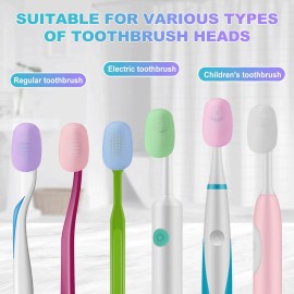 Lapfoon 6 Pack Silicone Toothbrush Covers, Caps for Electric & Manual Toothbrush Heads Lapfoon 6 Pack Silicone Toothbrush Covers, Caps for Electric & Manual Toothbrush Heads