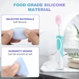 Lapfoon 6 Pack Silicone Toothbrush Covers, Caps for Electric & Manual Toothbrush Heads Lapfoon 6 Pack Silicone Toothbrush Covers, Caps for Electric & Manual Toothbrush Heads