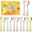 DRKIO Stainless Steel Toddler Utensils Set - 12 Pieces Kids Silverware Set Children Safe Food Grade Small Forks and Spoons Dishwasher Safe Mirror Polished