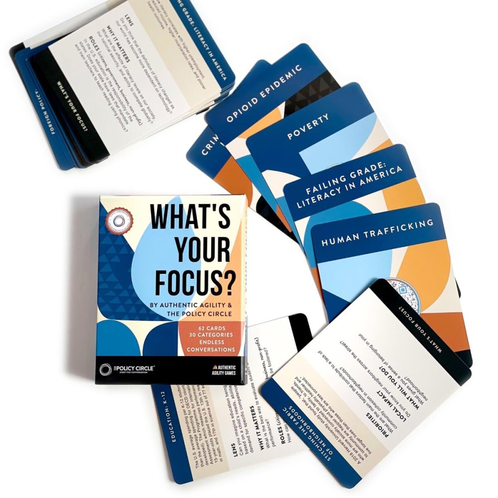 Authentic Agility and The Policy Circle Conversation and Ice-Breaker Card Game - What\'s Your Focus?
