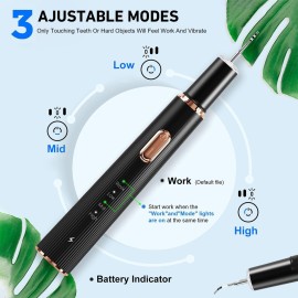Plaque Remover for Teeth, Tartar Remover for Teeth Cleaning with 4 Replaceable Heads and 3 Adjustable Modes, Rechargeable Teeth Cleaning Plaque Remover for Home Plaque Remover for Teeth, Tartar Remover for Teeth Cleaning with 4 Replaceable Heads and 3 Adjustable Modes, Rechargeable Teeth Cleaning Plaque Remover for Home