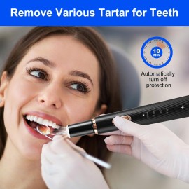 Plaque Remover for Teeth, Tartar Remover for Teeth Cleaning with 4 Replaceable Heads and 3 Adjustable Modes, Rechargeable Teeth Cleaning Plaque Remover for Home Plaque Remover for Teeth, Tartar Remover for Teeth Cleaning with 4 Replaceable Heads and 3 Adjustable Modes, Rechargeable Teeth Cleaning Plaque Remover for Home