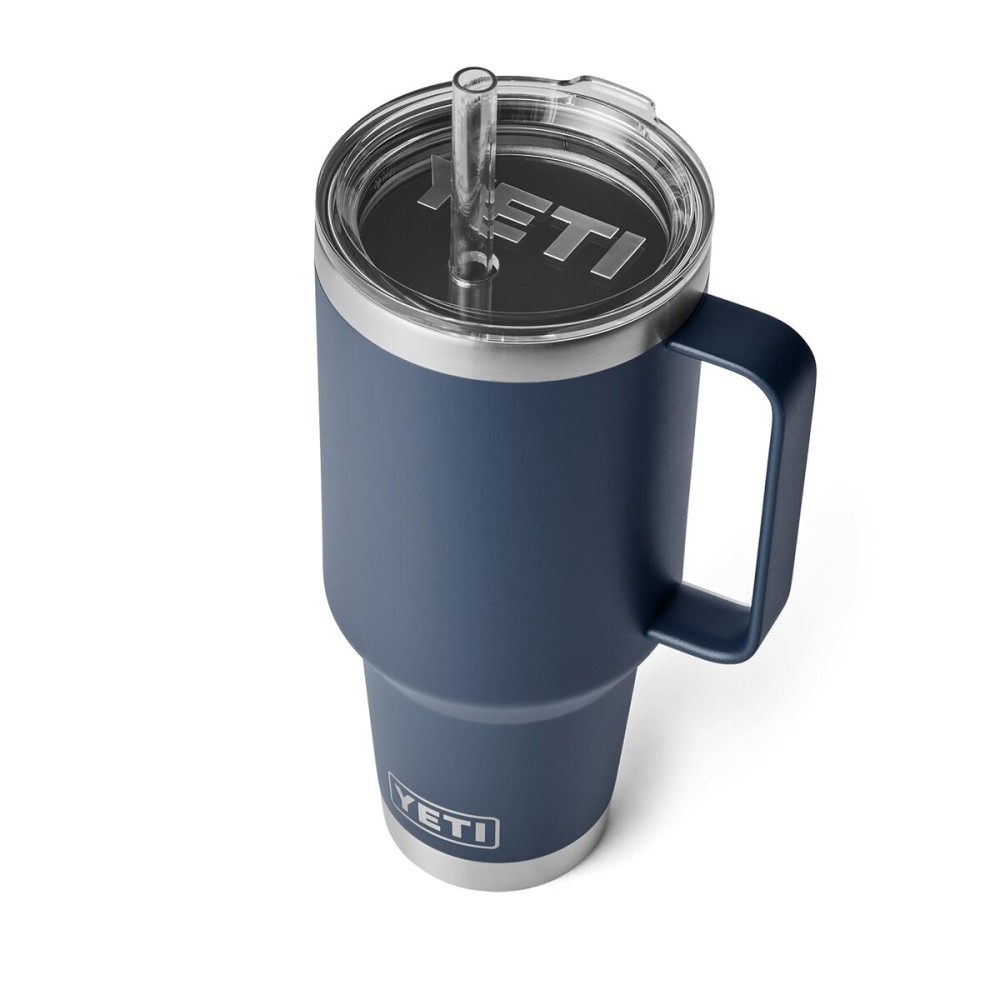 YETI Rambler 42 oz Tumbler with Handle and Straw Lid, Travel Mug Water Tumbler, Vacuum Insulated Cup with Handle, Stainless Steel, Navy YETI Rambler 42 oz Tumbler with Handle and Straw Lid, Travel Mug Water Tumbler, Vacuum Insulated Cup with Handle, Stainless Steel, Navy
