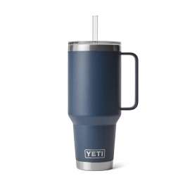 YETI Rambler 42 oz Tumbler with Handle and Straw Lid, Travel Mug Water Tumbler, Vacuum Insulated Cup with Handle, Stainless Steel, Navy YETI Rambler 42 oz Tumbler with Handle and Straw Lid, Travel Mug Water Tumbler, Vacuum Insulated Cup with Handle, Stainless Steel, Navy
