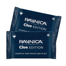 Magic: The Gathering Ravnica: Clue Edition - 3-4 Player Murder Mystery Card Game (Includes 8 Ready-to-Play Boosters, 21 Evidence Cards, 1 Foil Shock Land, and Detective Game Accessories) Magic: The Gathering Ravnica: Clue Edition - 3-4 Player Murder Mystery Card Game (Includes 8 Ready-to-Play Boosters, 21 Evidence Cards, 1 Foil Shock Land, and Detective Game Accessories)