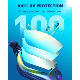 Aegend Swim Goggles, Swimming Goggles No Leaking Full Protection Adult Men Women Youth