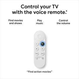 Chromecast with Google TV (4K)- Streaming Stick Entertainment on Your TV with Voice Search - Watch Movies, Shows, and Live TV in 4K HDR - Sky Blue with Accessories