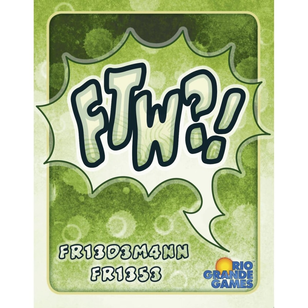 Rio Grande Games: FTW?! - Card Game, for The Win, Lowest Points Wins, Party Game, The Tricky Card Game for 2-6 Players, Ages 14+, 25 Min Rio Grande Games: FTW?! - Card Game, for The Win, Lowest Points Wins, Party Game, The Tricky Card Game for 2-6 Players, Ages 14+, 25 Min