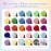 ROSALIND 30pcs Gel Nail Polish Set with Base Gel Top Coat (Glossy Matte and Glitter), 26 Neon Bright Colors Gel Polish Pastel Summer Nail Gel Polish Soak Off U V Manicure Rainbow for Women
