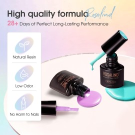 ROSALIND 30pcs Gel Nail Polish Set with Base Gel Top Coat (Glossy Matte and Glitter), 26 Neon Bright Colors Gel Polish Pastel Summer Nail Gel Polish Soak Off U V Manicure Rainbow for Women ROSALIND 30pcs Gel Nail Polish Set with Base Gel Top Coat (Glossy Matte and Glitter), 26 Neon Bright Colors Gel Polish Pastel Summer Nail Gel Polish Soak Off U V Manicure Rainbow for Women