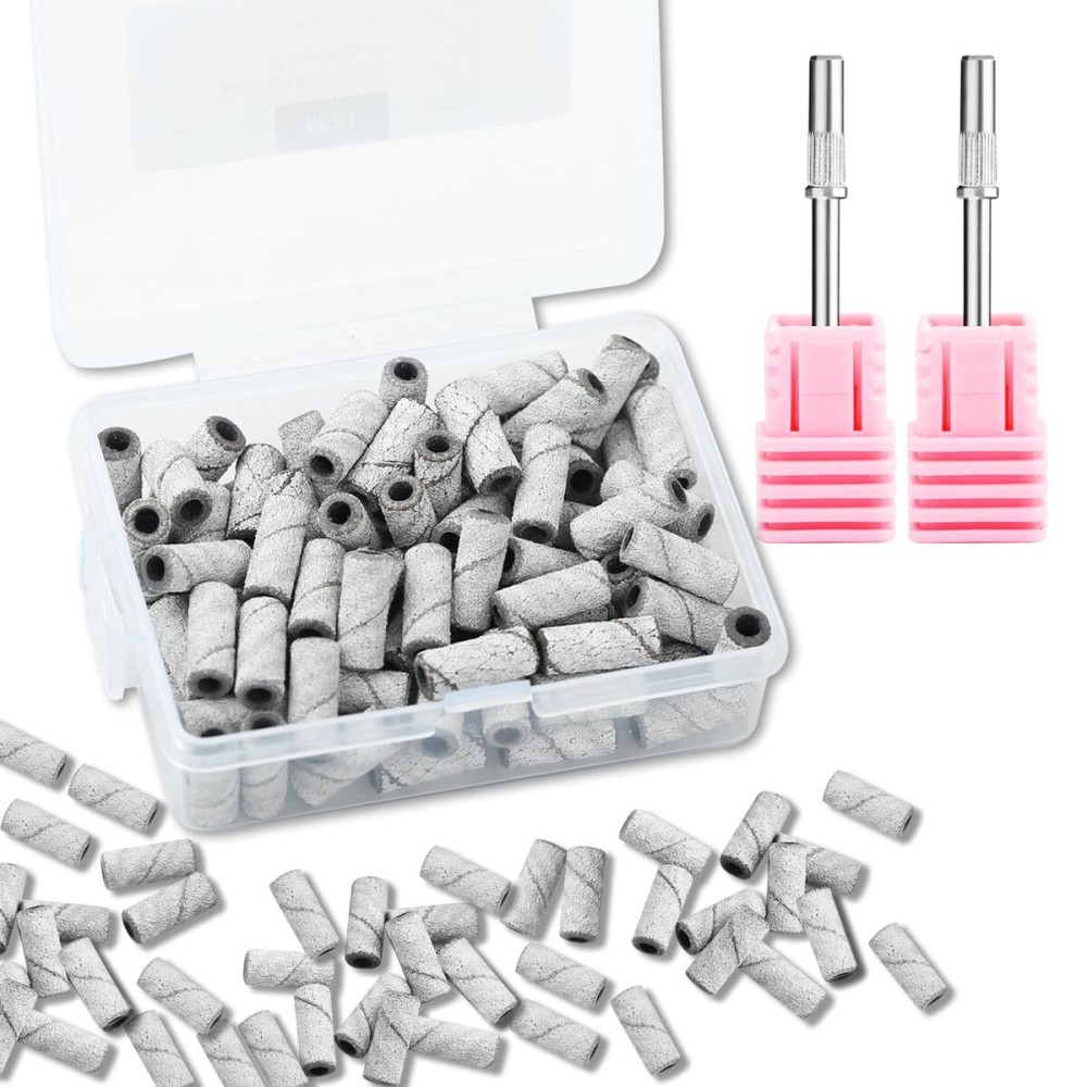 C12rtive 100 Pcs 3mm Professional Small Sanding Bands & 2Pcs Small Mandrel Bit Set for Nail Drill,150 Upgrade Design 3mm Nail File for Manicures and Pedicure with Stainless Steel Shaft C12rtive 100 Pcs 3mm Professional Small Sanding Bands & 2Pcs Small Mandrel Bit Set for Nail Drill,150 Upgrade Design 3mm Nail File for Manicures and Pedicure with Stainless Steel Shaft