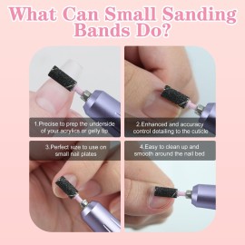 C12rtive 100 Pcs 3mm Professional Small Sanding Bands & 2Pcs Small Mandrel Bit Set for Nail Drill,150 Upgrade Design 3mm Nail File for Manicures and Pedicure with Stainless Steel Shaft C12rtive 100 Pcs 3mm Professional Small Sanding Bands & 2Pcs Small Mandrel Bit Set for Nail Drill,150 Upgrade Design 3mm Nail File for Manicures and Pedicure with Stainless Steel Shaft