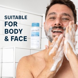Lubriderm Daily Moisture Body + Face Wash, Hydrating Body Wash + Moisturizing Facial Cleanser with Pro-Ceramide & Shea Butter to Gently Cleanse, Light Fragrance & Hypoallergenic, 16 fl. oz Lubriderm Daily Moisture Body + Face Wash, Hydrating Body Wash + Moisturizing Facial Cleanser with Pro-Ceramide & Shea Butter to Gently Cleanse, Light Fragrance & Hypoallergenic, 16 fl. oz