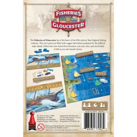 Doctor Finn\'s Games: Fisheries of Gloucester - 19th Century New England Fishing Strategy Board Game, Ages 14+, 2 Players, 30 Min