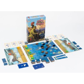 Doctor Finn\'s Games: Fisheries of Gloucester - 19th Century New England Fishing Strategy Board Game, Ages 14+, 2 Players, 30 Min