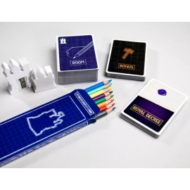 Blueprints of Mad King Ludwig - A Flip & Sketch Strategy Board Game by Bezier Games