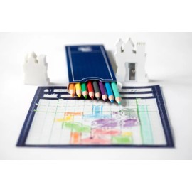 Blueprints of Mad King Ludwig - A Flip & Sketch Strategy Board Game by Bezier Games