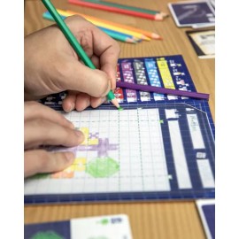 Blueprints of Mad King Ludwig - A Flip & Sketch Strategy Board Game by Bezier Games