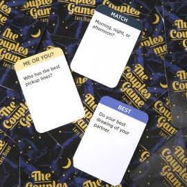 The Couples Game Late Night | Couples Gift Idea for Her, for Him | Couples Card Games with 150 Fun Questions | Party Card Games for Date Nights, Game Nights | 2 Player Couples Game for Adults