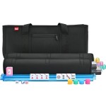 yookee home Mahjong Tiles Set American Mahjong Set 166 Premium White Tiles with Neoprene Bag and Accessories Complete Mahjong Game Set, Western Mah Jong, Mahjong, Ma Jong Set, Black