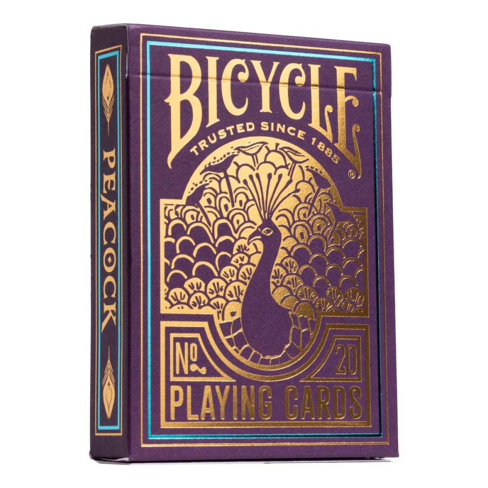 Bicycle Peacock Playing Cards - Purple - Cold Foil Premium Playing Card Deck for Card Games and Magic Tricks - Dazzling Design, Smooth Finish Bicycle Peacock Playing Cards - Purple - Cold Foil Premium Playing Card Deck for Card Games and Magic Tricks - Dazzling Design, Smooth Finish