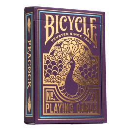 Bicycle Peacock Playing Cards - Purple - Cold Foil Premium Playing Card Deck for Card Games and Magic Tricks - Dazzling Design, Smooth Finish Bicycle Peacock Playing Cards - Purple - Cold Foil Premium Playing Card Deck for Card Games and Magic Tricks - Dazzling Design, Smooth Finish