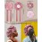Reversible Satin Bonnet for Sleeping Women - Double Layer Hair Wrap with 2PCS Scrunchies & Elastic Tie Band - Night Cap for Natural Curly Hair (Bean Paste + Pink)