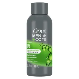 DOVE MEN + CARE Refreshing Extra Fresh with 24-Hour Nourishing Micromoisture Technology Body Wash for Men 3 oz