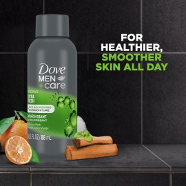 DOVE MEN + CARE Refreshing Extra Fresh with 24-Hour Nourishing Micromoisture Technology Body Wash for Men 3 oz DOVE MEN + CARE Refreshing Extra Fresh with 24-Hour Nourishing Micromoisture Technology Body Wash for Men 3 oz