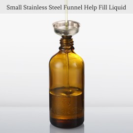 AOZITA 4 Pack, 4oz Amber Glass Dropper Bottles with 1 Funnel & 4 Lables - 120ml Dark Brown Tincture Bottles with Eye Droppers - Leakproof Travel Bottles For Essential Oils, Liquids AOZITA 4 Pack, 4oz Amber Glass Dropper Bottles with 1 Funnel & 4 Lables - 120ml Dark Brown Tincture Bottles with Eye Droppers - Leakproof Travel Bottles For Essential Oils, Liquids