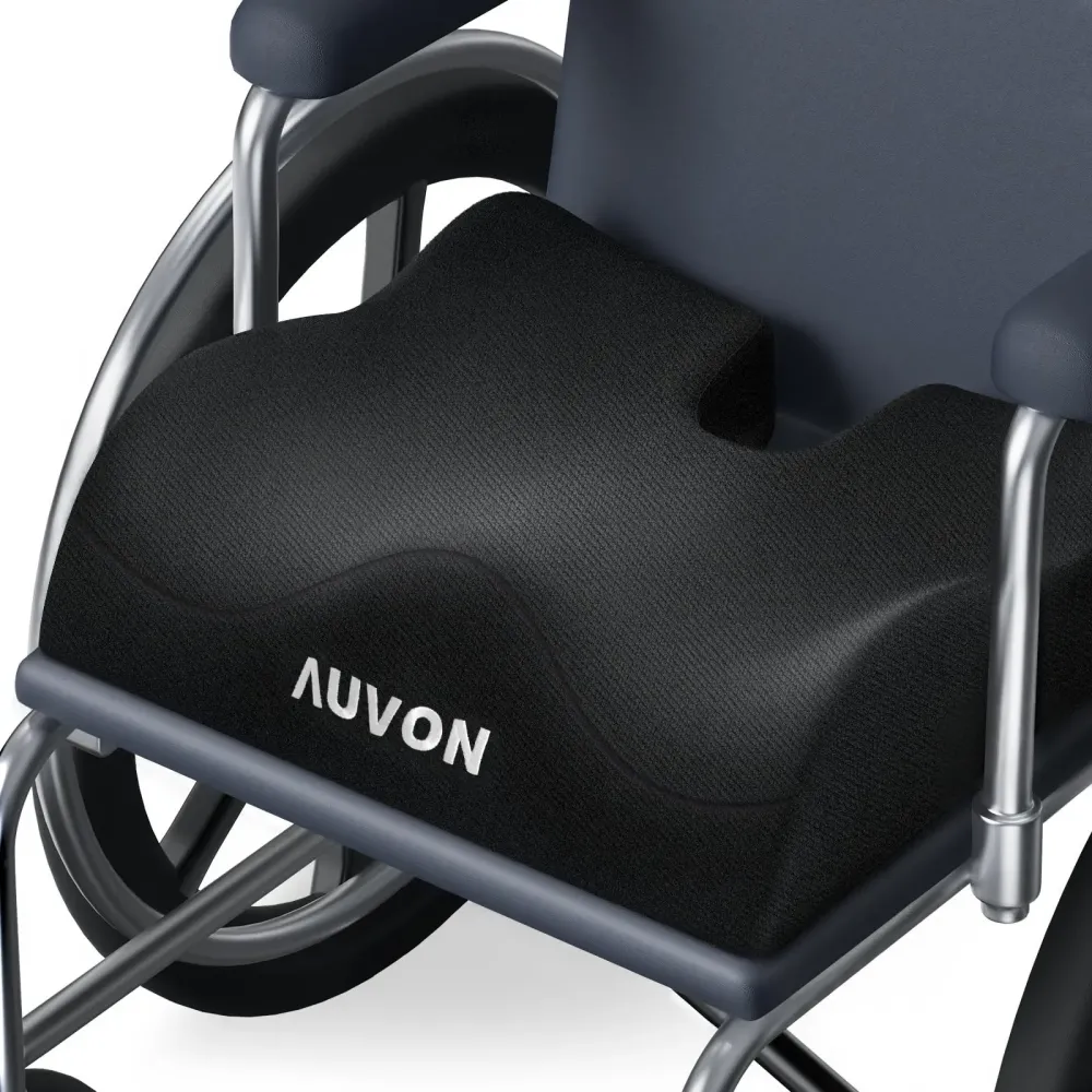 AUVON Anti-Slip Wheelchair Cushions with Front High Rear Low & Hump Design, Ergonomic Seat Cushion to Optimize Sitting Posture, Chair Cushions Relieve Sciatica, Back, Pressure Sore & Ulcer Pain AUVON Anti-Slip Wheelchair Cushions with Front High Rear Low & Hump Design, Ergonomic Seat Cushion to Optimize Sitting Posture, Chair Cushions Relieve Sciatica, Back, Pressure Sore & Ulcer Pain