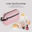 Icramsy Travel Toiletry bag Toiletry bag for women men Hanging Cosmetic bag Travel accessories for Women Men (Pink)