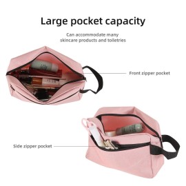 Icramsy Travel Toiletry bag Toiletry bag for women men Hanging Cosmetic bag Travel accessories for Women Men (Pink) Icramsy Travel Toiletry bag Toiletry bag for women men Hanging Cosmetic bag Travel accessories for Women Men (Pink)