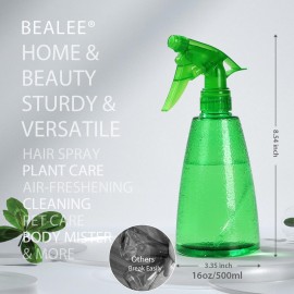 Bealee Spray Bottles 3-Pack, 16 Oz, Mist & Stream, Plastic Water Spray Bottle for Hair, Plants, Cleaning Solutions, BBQ, Cat Dog Spray Correction Behavior - Leak Proof - Empty Spray Bottles Bealee Spray Bottles 3-Pack, 16 Oz, Mist & Stream, Plastic Water Spray Bottle for Hair, Plants, Cleaning Solutions, BBQ, Cat Dog Spray Correction Behavior - Leak Proof - Empty Spray Bottles
