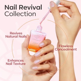 modelones Nail Strengthener, Sparkle Pink Nail Natural Concealer Foundation Polish Air Dry Nail Growth Polish for Damaged Nails Imperfection Masking Gifts for Women 15ml modelones Nail Strengthener, Sparkle Pink Nail Natural Concealer Foundation Polish Air Dry Nail Growth Polish for Damaged Nails Imperfection Masking Gifts for Women 15ml