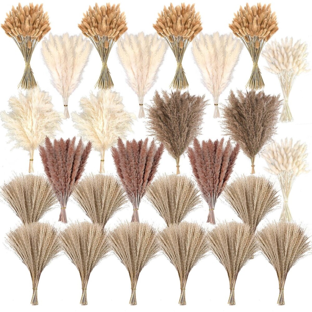 610 PCS Dried Pampas Grass Decor, Dried Flower Bouquets for Wedding, Home, Centerpiece Table, Modern Home, Western Living Room, Nurserie, Nursery, Boho Room, Beach, Women Office, and Boho Decor 610 PCS Dried Pampas Grass Decor, Dried Flower Bouquets for Wedding, Home, Centerpiece Table, Modern Home, Western Living Room, Nurserie, Nursery, Boho Room, Beach, Women Office, and Boho Decor