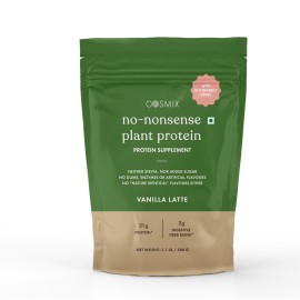 cosmix No-Nonsense Plant Protein, 21g Organic Brown Rice & Pea Isolate, Plant Based, Vegan, Gluten/Dairy Free, Sugar Free, Vanilla Latte, 1.1lb (1pk, 13 Servings) cosmix No-Nonsense Plant Protein, 21g Organic Brown Rice & Pea Isolate, Plant Based, Vegan, Gluten/Dairy Free, Sugar Free, Vanilla Latte, 1.1lb (1pk, 13 Servings)