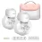 KISSBOBO ABP-1508 Hands Free Breast Pump Wearable with Storage Bag, Wearable Breastfeeding Pump Strong Suction, Low Noise, 3 Modes 9 Levels, with 21/24mm Insert/Flange, 2 Pack (White)