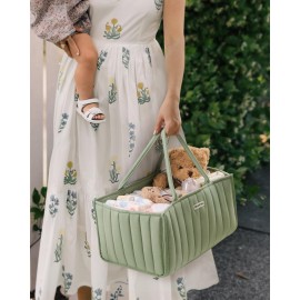 Blissful Diary Baby Diaper Caddy Organizer, Stylish Storage Basket for Newborn Essentials and Diaper Station, Gift for Baby Shower and Registry Must-Have, Sage Green Blissful Diary Baby Diaper Caddy Organizer, Stylish Storage Basket for Newborn Essentials and Diaper Station, Gift for Baby Shower and Registry Must-Have, Sage Green